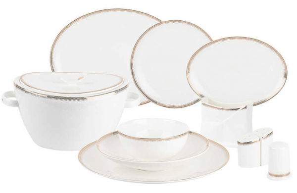 Tantitoni Bone China Royal 61 Parça Yemek Takımı