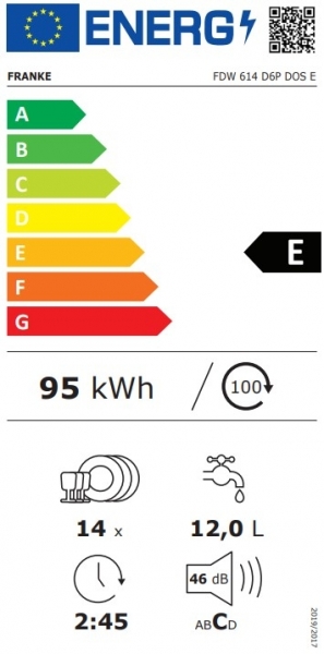 Franke FDW 614 D6P DOS E Bulaşık Makinesi