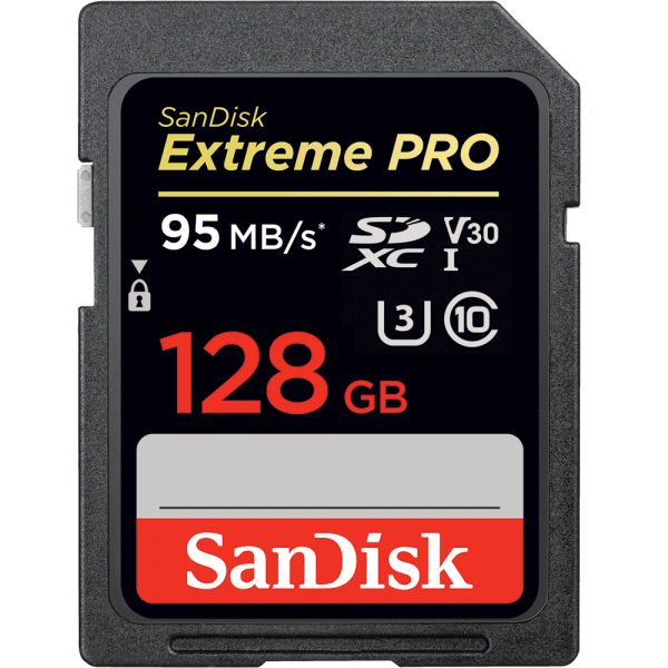 Sandisk Extreme Pro SD (128 GB / UHS I)