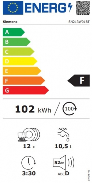 Siemens SN213W01BT Bulaşık Makinesi