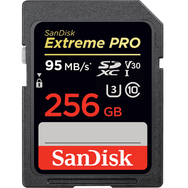 Sandisk Extreme Pro SD (256 GB / UHS I)