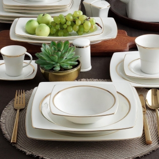 Güral Porselen Caroline 5433 85 Parça Yemek Takımı