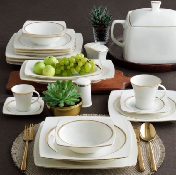Güral Porselen Caroline GBSCR85KYT29 85 Parça Yemek Takımı