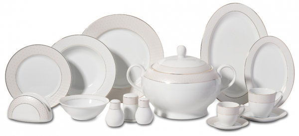Korkmaz Bianca Collection A8038 86 Parça Yemek Takımı