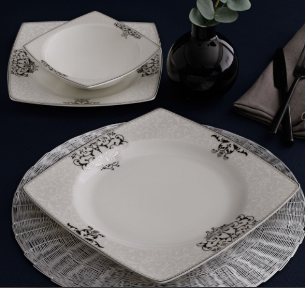 Güral Porselen Caroline 84056861 85 Parça Yemek Takımı