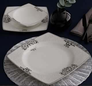 Güral Porselen Caroline 84056861 85 Parça Yemek Takımı