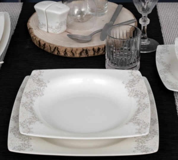 Güral Porselen Caroline 8205974 53 Parça Yemek Takımı