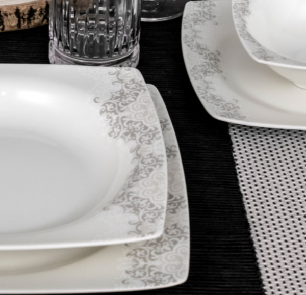 Güral Porselen Caroline 8205974 53 Parça Yemek Takımı
