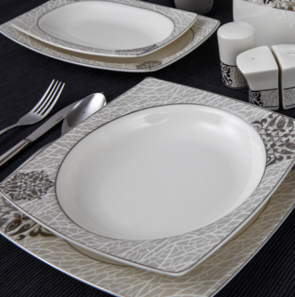 Güral Porselen Caroline 8405951 61 Parça Yemek Takımı