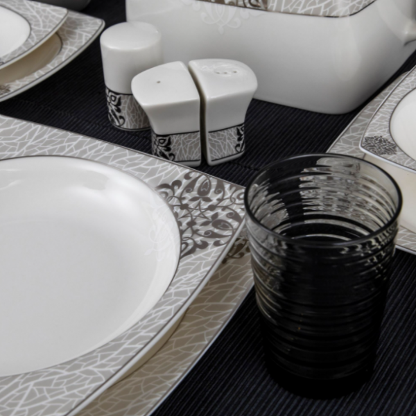 Güral Porselen Caroline 8405951 61 Parça Yemek Takımı