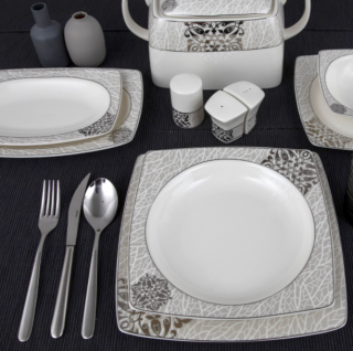 Güral Porselen Caroline 8405951 61 Parça Yemek Takımı
