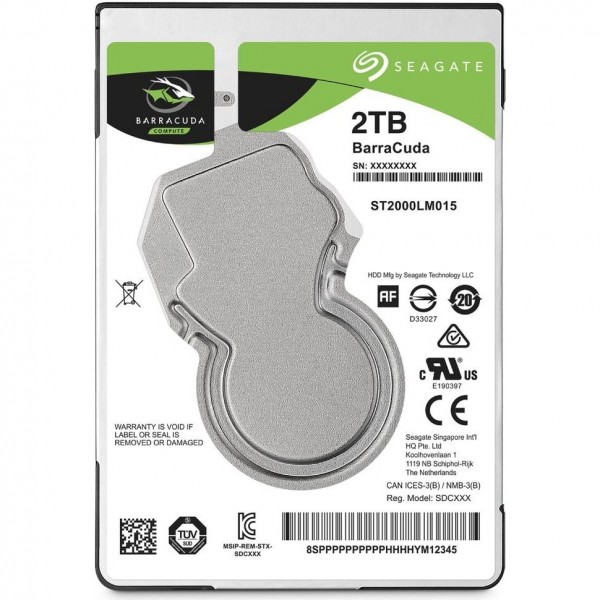 Seagate BarraCuda HDD (2 TB)