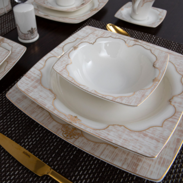 Güral Porselen Caroline 8405941 85 Parça Yemek Takımı