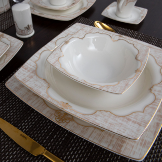 Güral Porselen Caroline 8405941 85 Parça Yemek Takımı