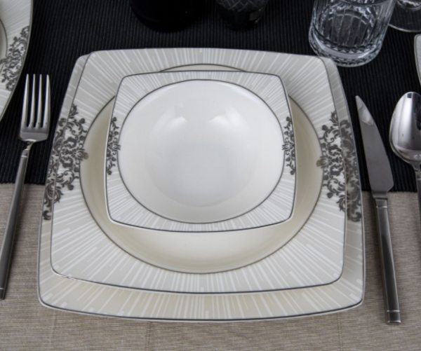 Güral Porselen Caroline 8405921 85 Parça Yemek Takımı