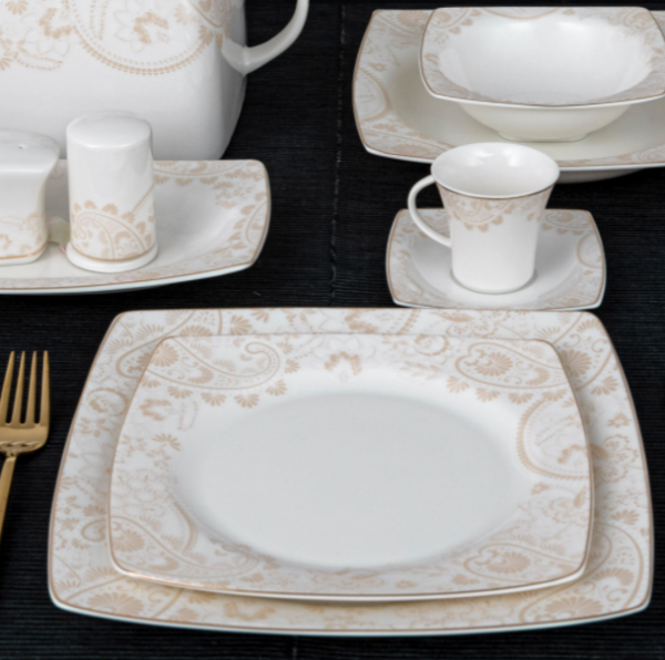 Güral Porselen Caroline 8305907 85 Parça Yemek Takımı