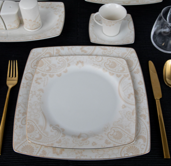 Güral Porselen Caroline 8305907 85 Parça Yemek Takımı