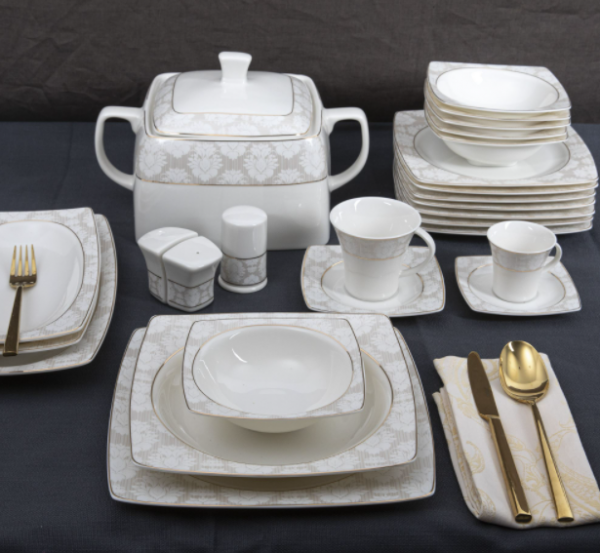 Güral Porselen Caroline 8305995 85 Parça Yemek Takımı