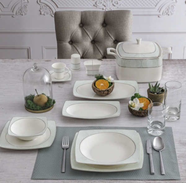 Güral Porselen Caroline 8305410 85 Parça Yemek Takımı