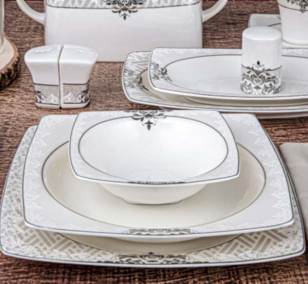 Güral Porselen Caroline 8405953 85 Parça Yemek Takımı