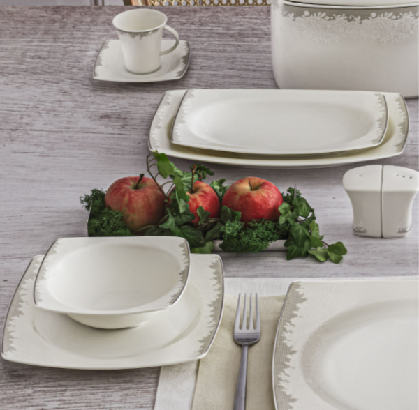 Güral Porselen Caroline 8305489 85 Parça Yemek Takımı