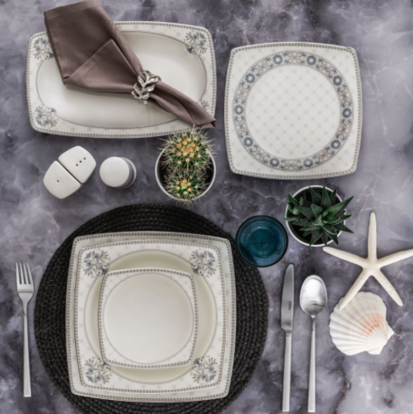 Güral Porselen Caroline 8405465 61 Parça Yemek Takımı