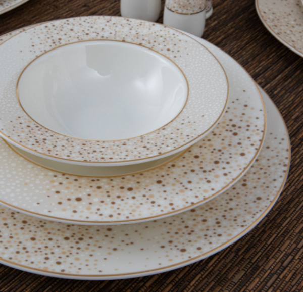 Güral Porselen Yuvarlak Bone 8305691 61 Parça Yemek Takımı