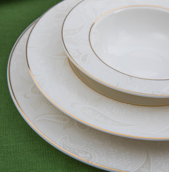Güral Porselen Yuvarlak Bone 8305904 61 Parça Yemek Takımı
