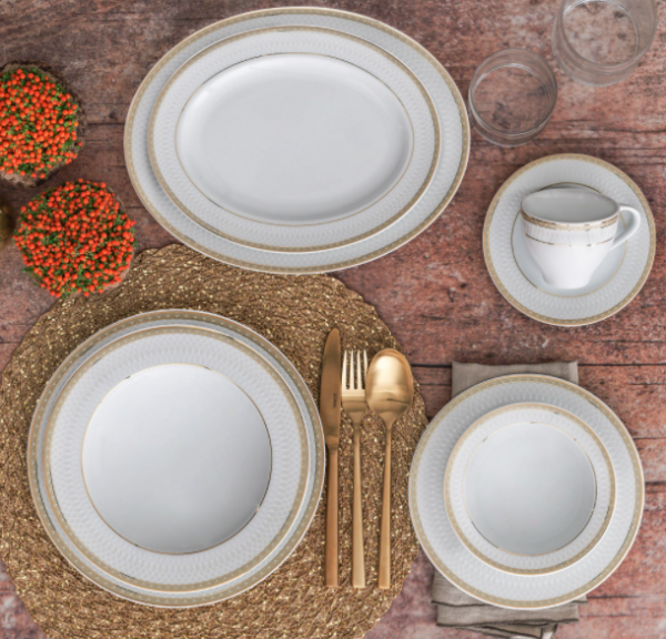 Güral Porselen Tolstoy 9401268 84 Parça Yemek Takımı