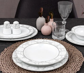 Güral Porselen Tolstoy 9305922 53 Parça Yemek Takımı