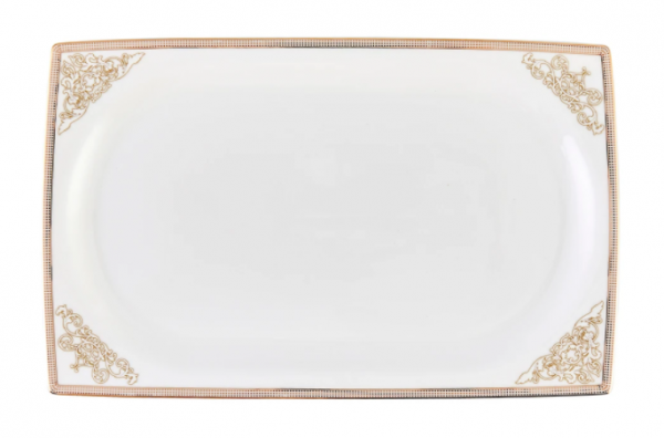 Emsan Fine Bone Masal Gold 61 Parça Yemek Takımı