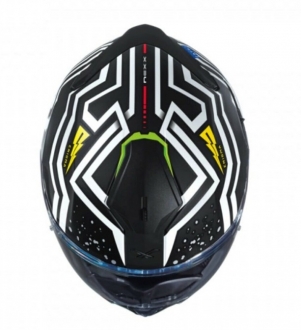 Nexx SX 100 Enigma Mat Siyah Beyaz