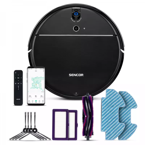 Sencor SRV 8550BK Robot Süpürge+Mop