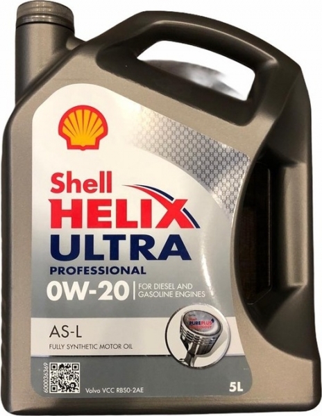 Shell Helix Ultra Professional AS-L 0W-20 Motor Yağı (5 litre)