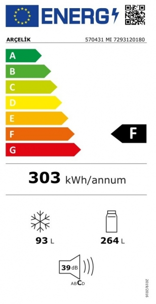 Arçelik 570431 MI Buzdolabı