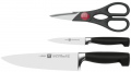 Zwilling Four Star Bıçak ve Makas Seti 3 Parça resim