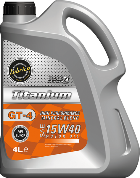 Lubrico Titanium GT-4 15W-40 Motor Yağı (4 litre)