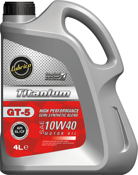 Lubrico Titanium GT-5 10W-40 Motor Yağı (4 litre)
