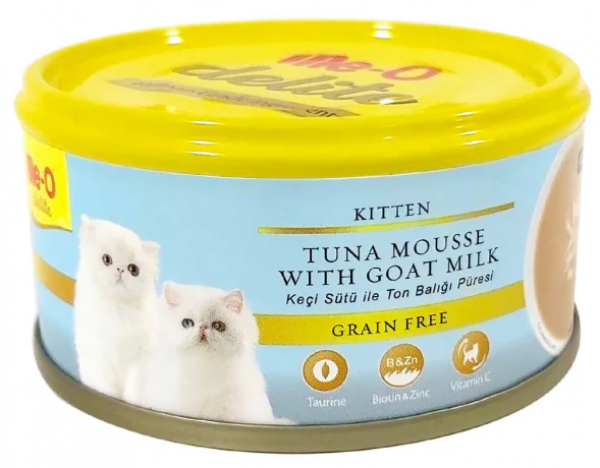Me-O Delite Keçi Sütü Ve Ton Balığı Tahılsız Yavru 80 gr Kedi Maması