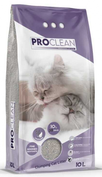 ProClean Lavanta Kokulu Kalın Taneli Topaklanan 10 lt Kedi Kumu (Kalın Taneli)