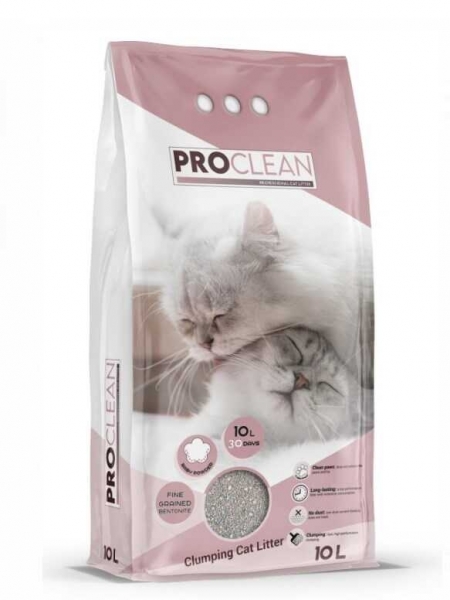 ProClean Bebek Pudrası Kokulu İnce Taneli Topaklanan 10 lt Kedi Kumu (İnce Taneli)