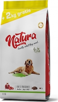 Natura Düşük Tahıllı Kuzu Etli Orta ve Büyük Irk Yetişkin 12 kg Köpek Maması