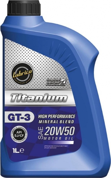 Lubrico Titanium GT-3 20W-50 Motor Yağı (1 litre)