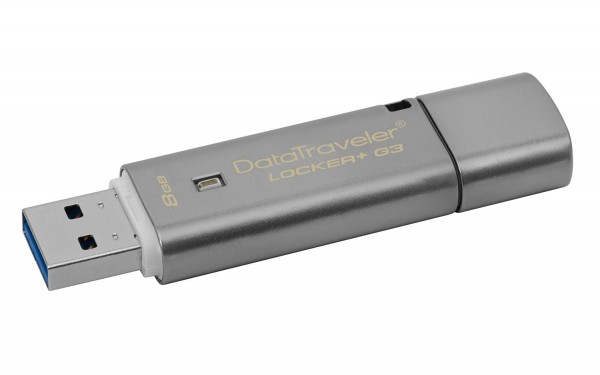 Kingston DataTraveler Locker+ G3 Flash Bellek (8 GB)