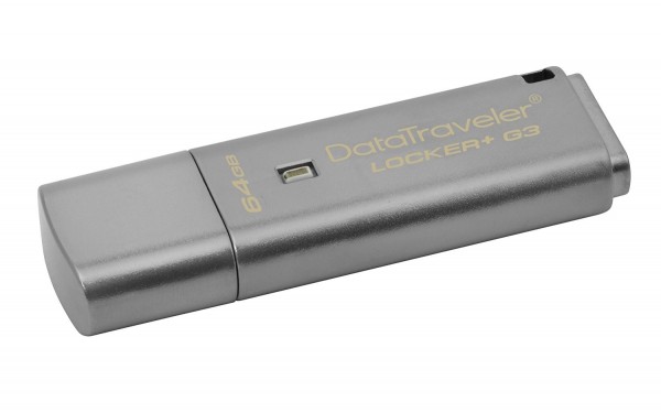 Kingston DataTraveler Locker+ G3 Flash Bellek (64 GB)
