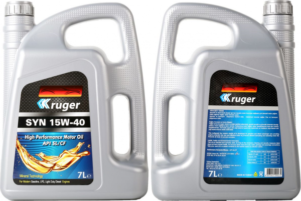 Kruger SYN 15W-40 Motor Yağı (7 litre)