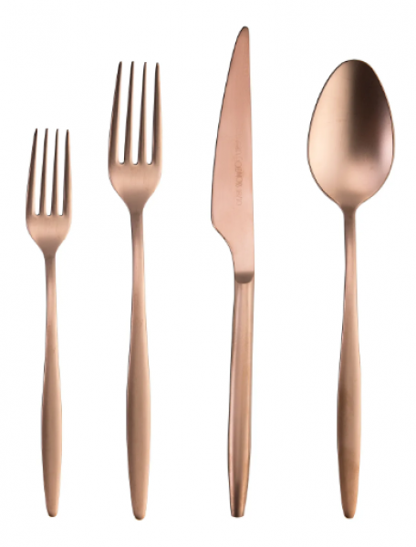 Emsan Goldinoks Rosegold Mat 24 Parça Çatal Kaşık Bıçak Takımı