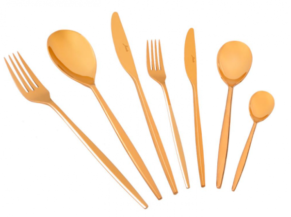 Jumbo 5800 Apollo Titanyum Bronz 84 Parça Çatal Kaşık Bıçak Takımı