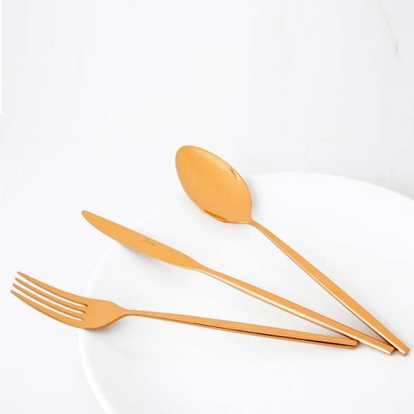 Jumbo 5900 Infinity Titanyum Bronz 84 Parça Çatal Kaşık Bıçak Takımı