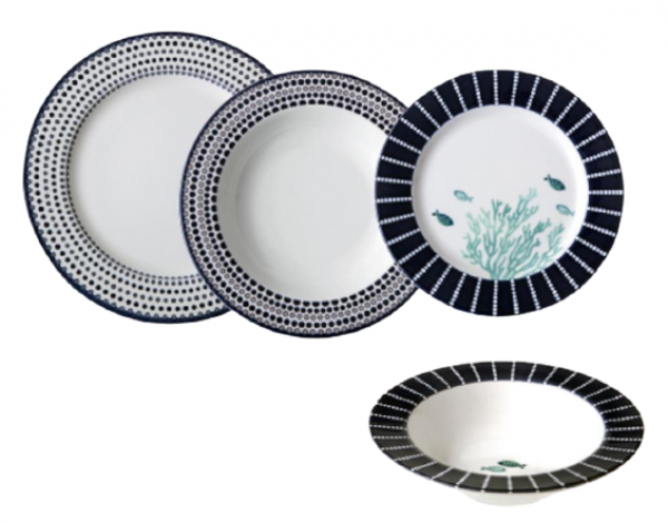 Jumbo Deep Marin 24 Parça Yemek Takımı